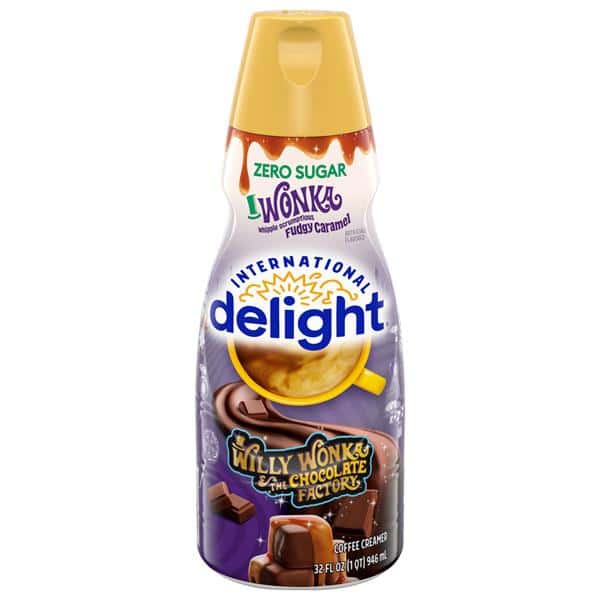 International Delight Willy Wonka Whipple Scrumptious Fudgy Caramel Coffee Creamer