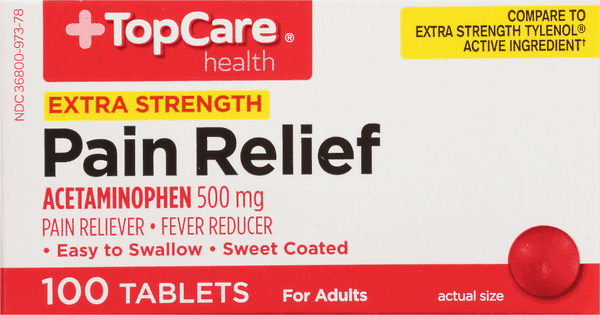 Topcare Extra Strength Pain Relief Acetaminophen