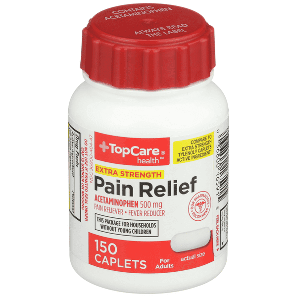 Topcare Pain Relief Extra Strength Caplets