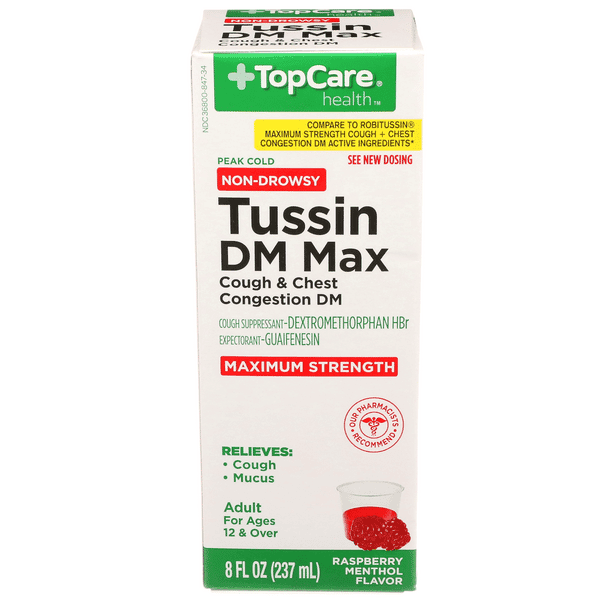 Topcare Tussin Dm Max Cough & Chest Congestion