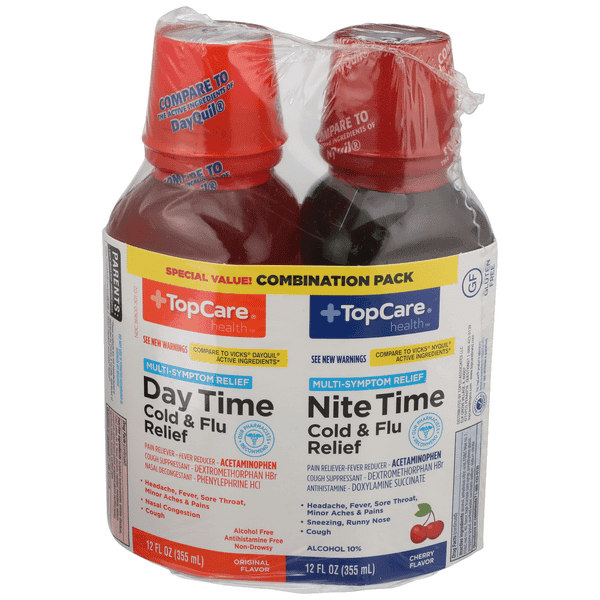 Topcare Day Time & Nite Time Cold & Flu Relief Combination