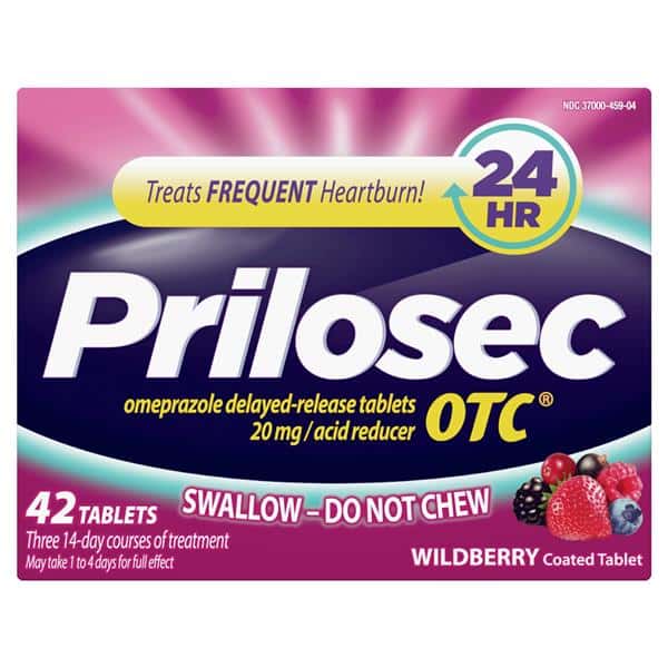 Prilosec Otc Wildberry Acid Reducer Tablets 3 14 Day Course