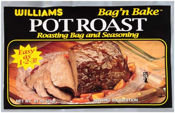 Williams Bag'N Bake Pot Roasting Bag & Seasoning Mix