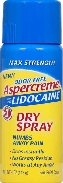 Aspercreme Max Strength With Lidocaine Dry Spray