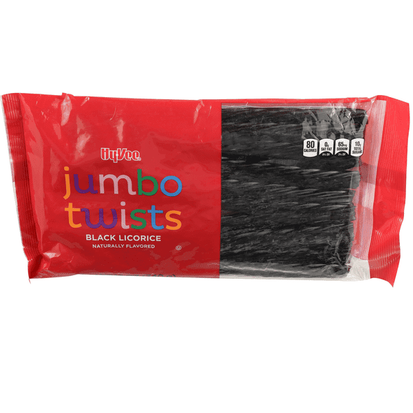Hy-Vee Jumbo Twists Black Licorice