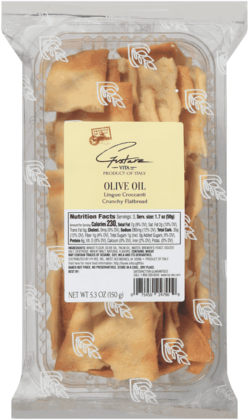 Gustare Vita Olive Oil Crunchy Flatbread