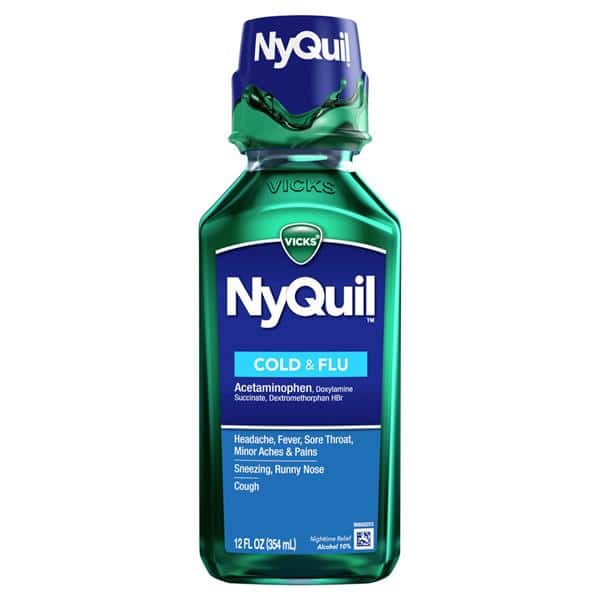 Vicks Nyquil Cold & Flu Nighttime Relief Original Flavor