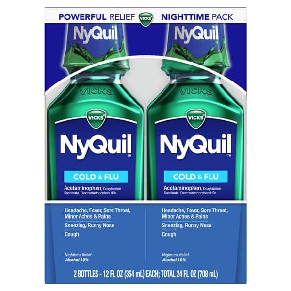 Vicks Nyquil Original Flavor Nighttime Cold & Flu Relief Liquid
