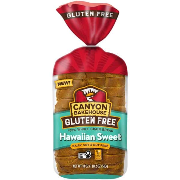 Canyon Bakehouse Gluten Free Hawaiian Sweet 100% Whole Grain Bread