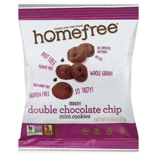 Homefree Mini Double Chocolate Chip Cookies