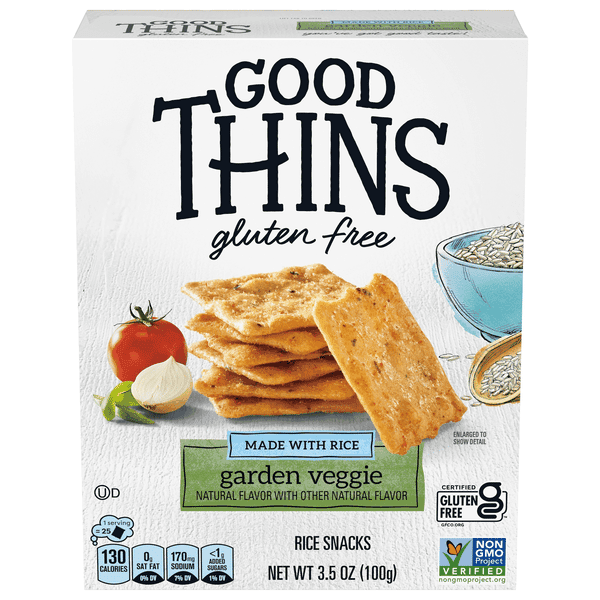 Good Thins Crackers Garden Veggie Rice Gluten Free