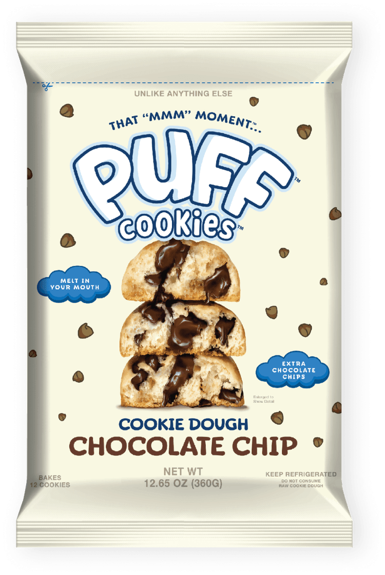 Puff Cookies Cookie Dough Chocolate Chip