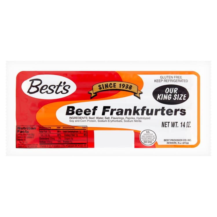 Bests King Size Beef Franks