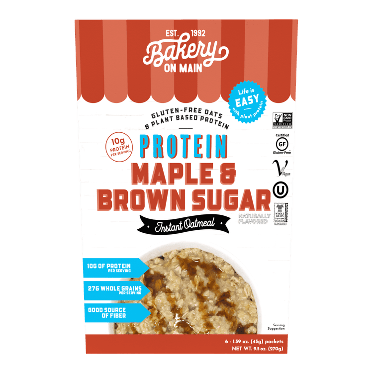 Bakery On Main Maple & Brown Sugar Protein Instant Oatmeal