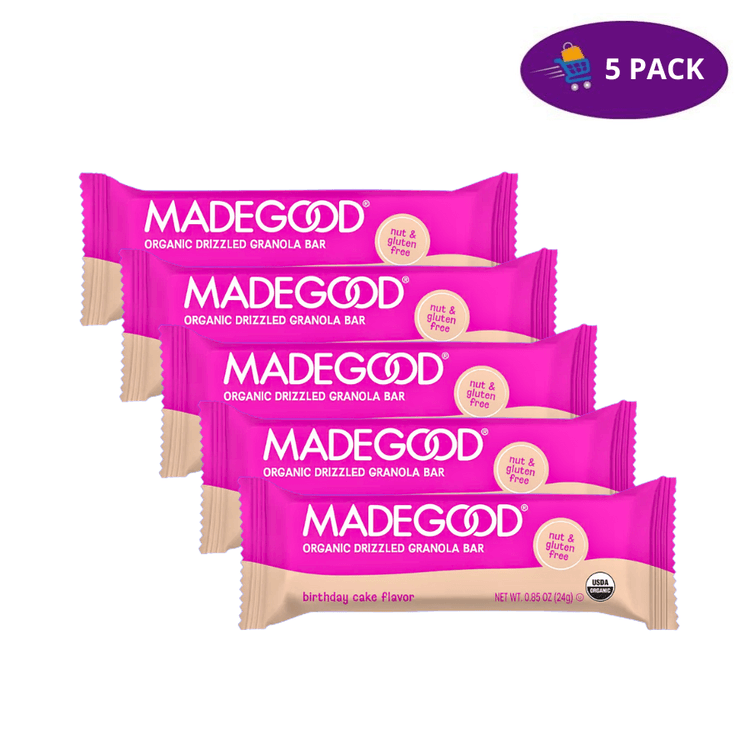 Made Good Chocolate Drizzled Granola Bar, Birthday Cake Flavor