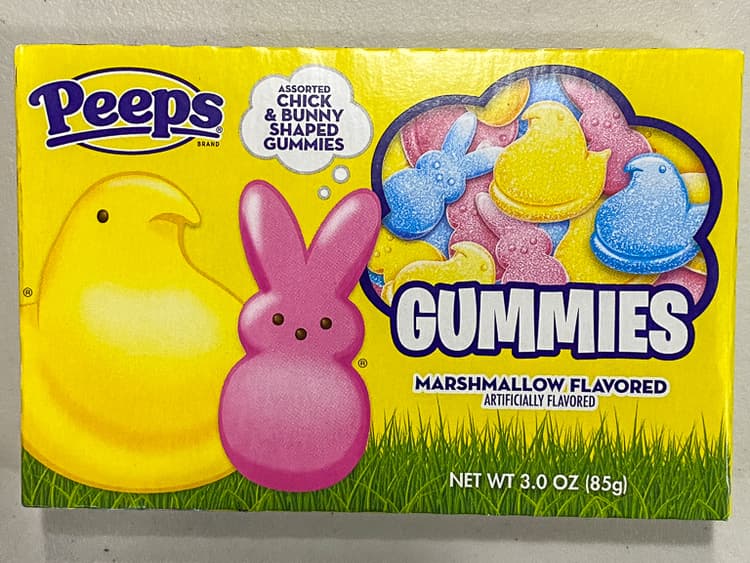 Peeps Assorted Chick & Bunny Shaped Gummies Marshmallow Flavored