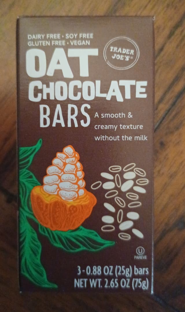 Is it Tree Nut Free? Trader Joe's Oat Chocolate Bars
