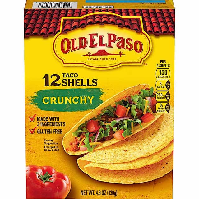 Is it Black Pepper Free? Old El Paso Taco Shells Crunchy Box