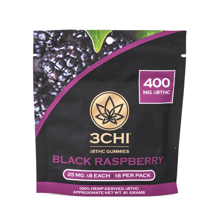 3Chi Delta 8 Thc Black Raspberry Gummies