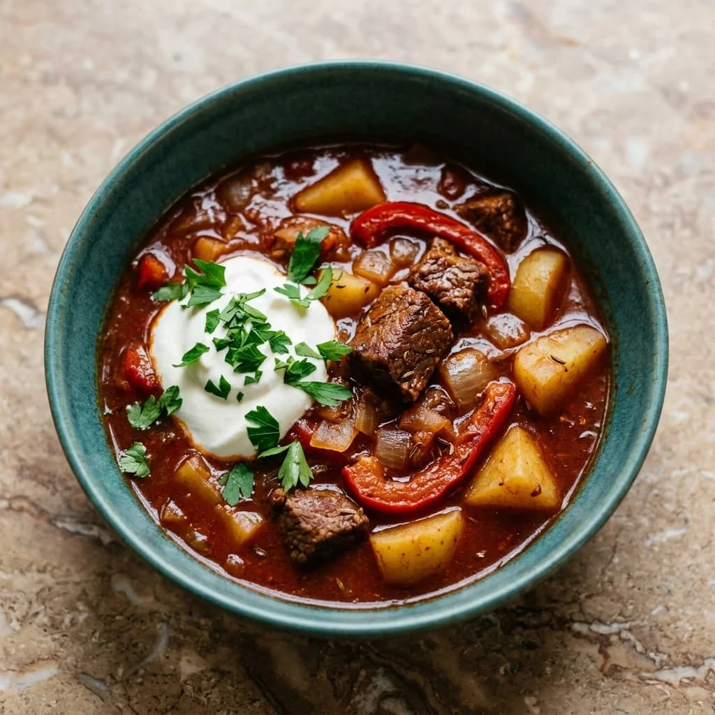Hungarian Goulash with Paprika