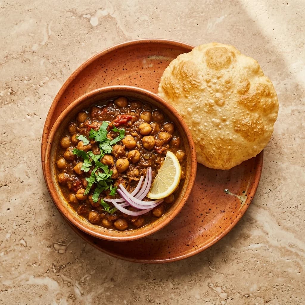 Vegan Chole Bhature