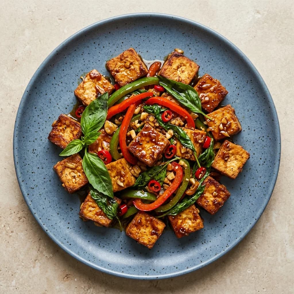 Vegan Thai Basil Tofu