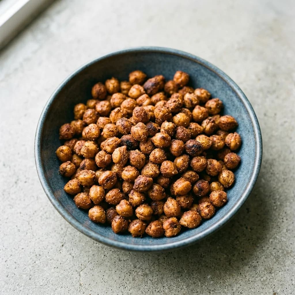 Easy Smoky Roasted Chickpeas