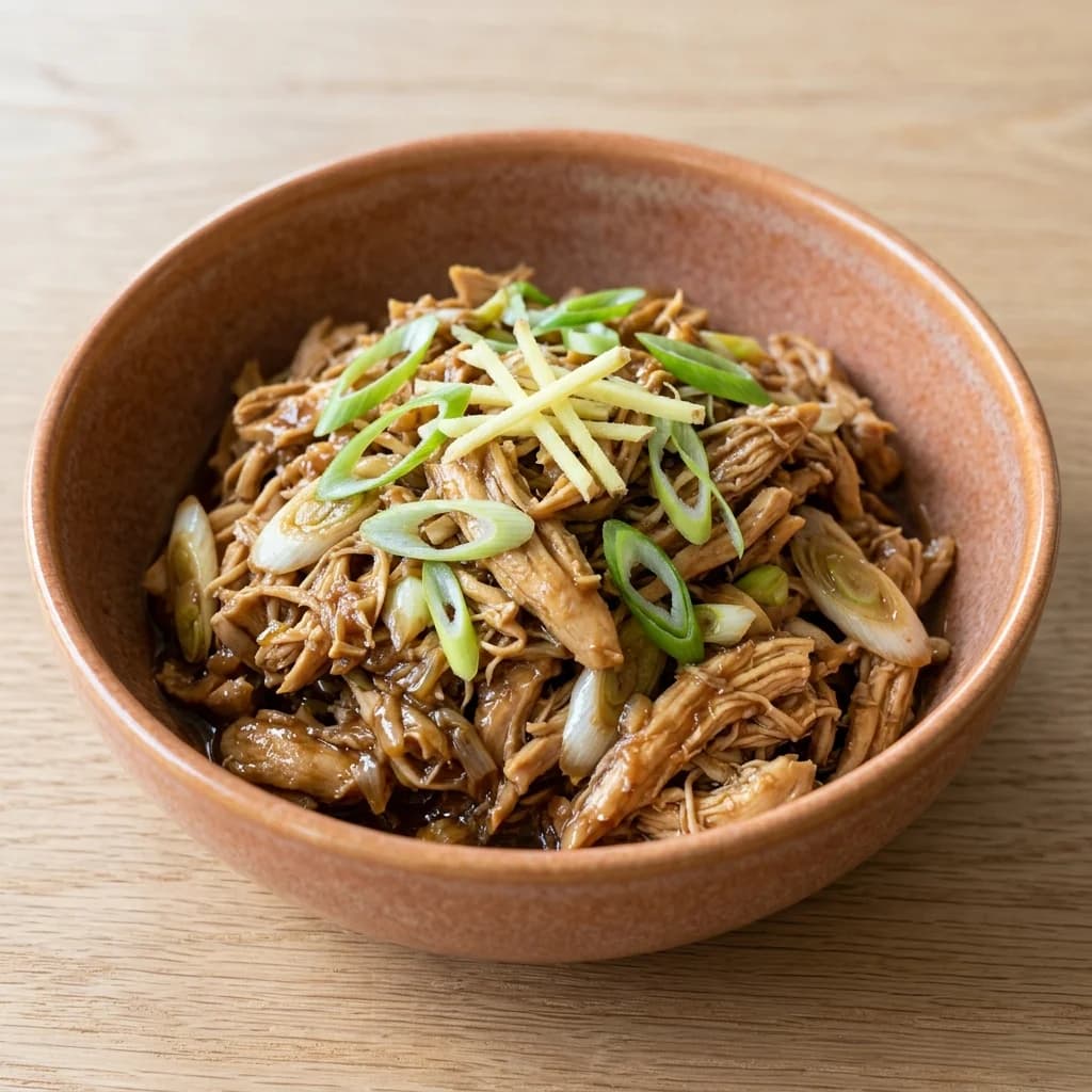Ginger-Scallion Pulled Chicken