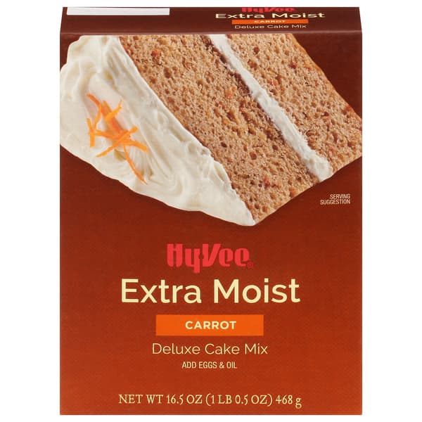 Hy-Vee Exra Moist Carrot Deluxe Cake Mix