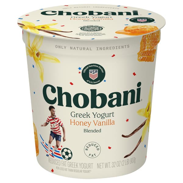 Chobani Reduced Fat Greek Yogurt Honey Vanilla