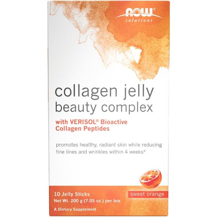 Now Solutions Collagen Jelly Beauty Complex With Verisol Bioactive Collagen Peptides Sweet Orange Dietary Supplement