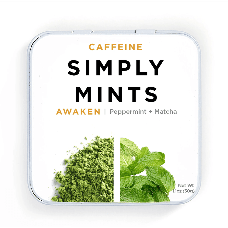 Caffeine Simply Mints Awaken Peppermint + Matcha