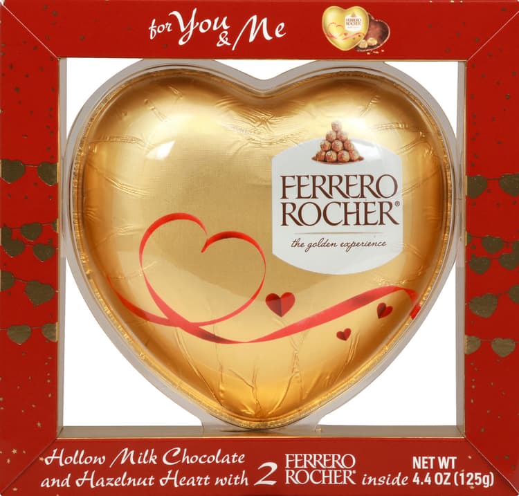 Ferrero Rocher Hollow Milk Chocolate And Hazelnut Heart, For You & Me