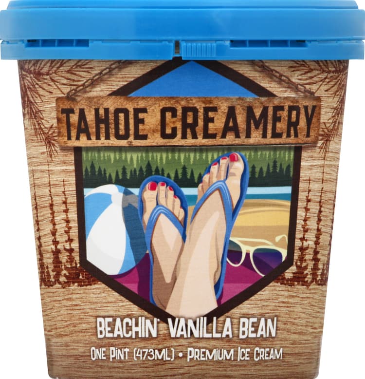 Tahoe Creamery Ice Cream, Beachin' Vanilla Bean