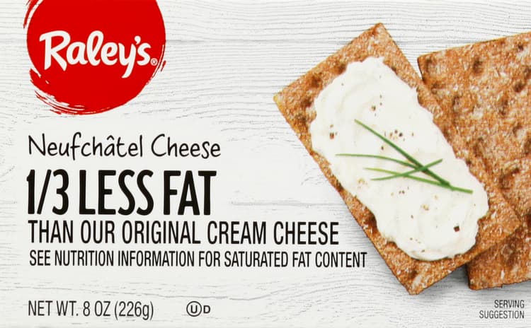 Raley'S Neufchatel Cheese, Less Fat