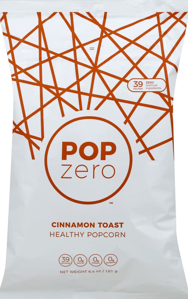 Pop Zero Healthy Popcorn, Cinnamon Toast