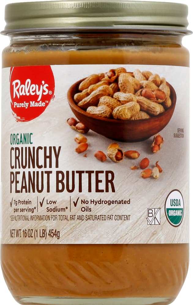 Raley'S Purely Made Organic Crunchy Peanut Butter