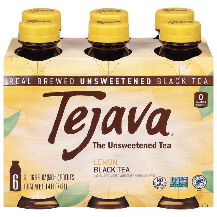 Tejava Black Tea, Lemon, Unsweetened