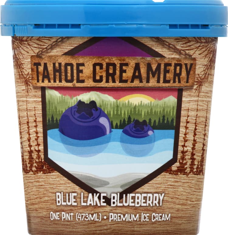 Tahoe Creamery Ice Cream, Blue Lake Blueberry