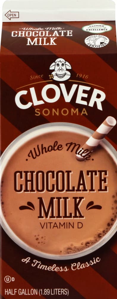 Clover Sonoma Milk, Whole, Chocolate