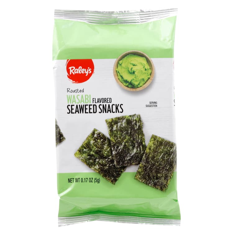 Raley'S Roasted Wasabi Seaweed Snacks