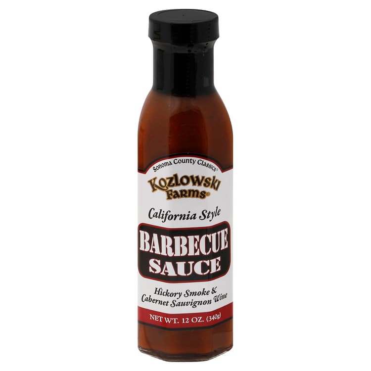 Kozlowski Farms Sonoma County Classics Barbecue Sauce, Hickory Smoke & Cabernet Sauvignon Wine