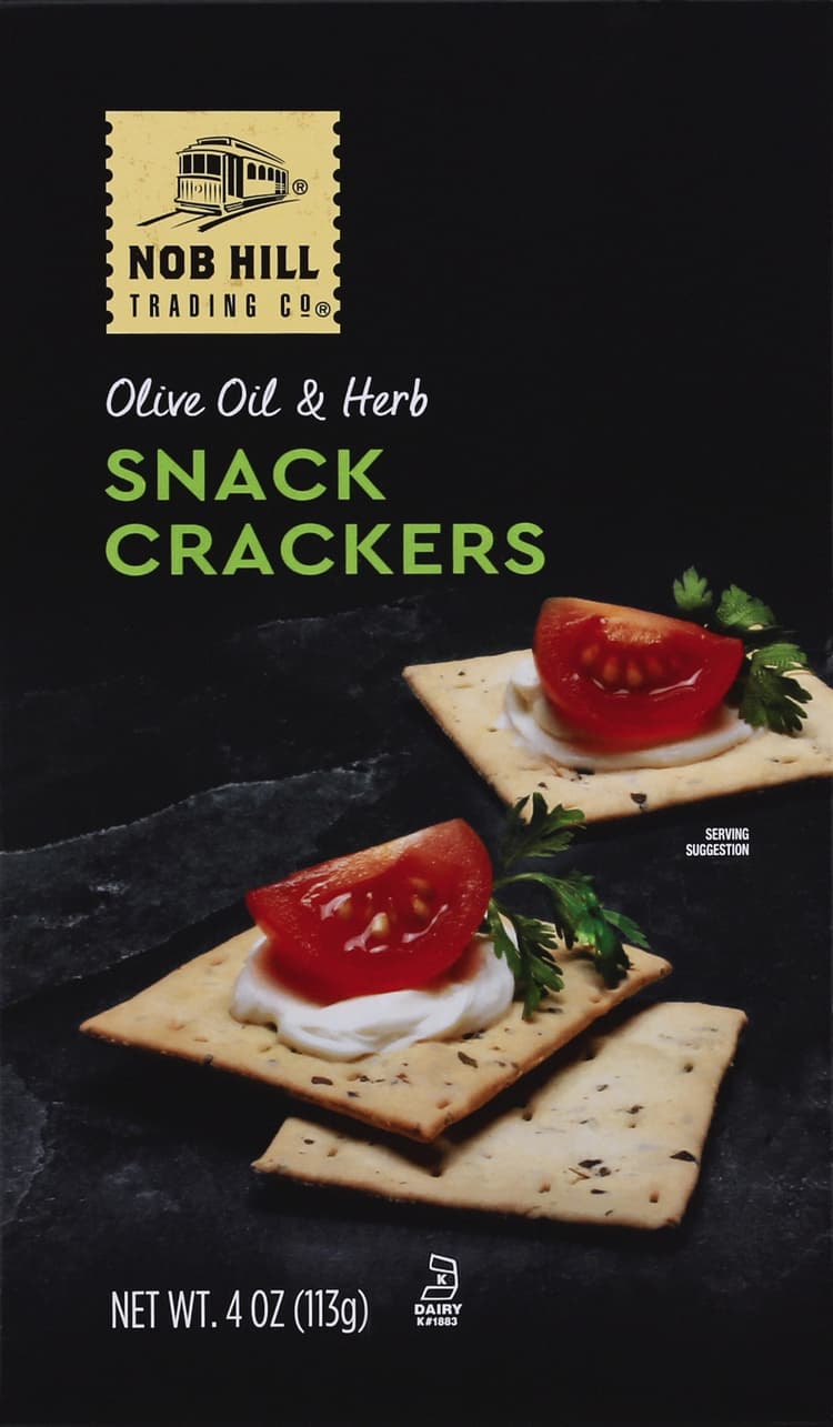 Nob Hill Trading Co Olive Oil & Herb Snack Crackers