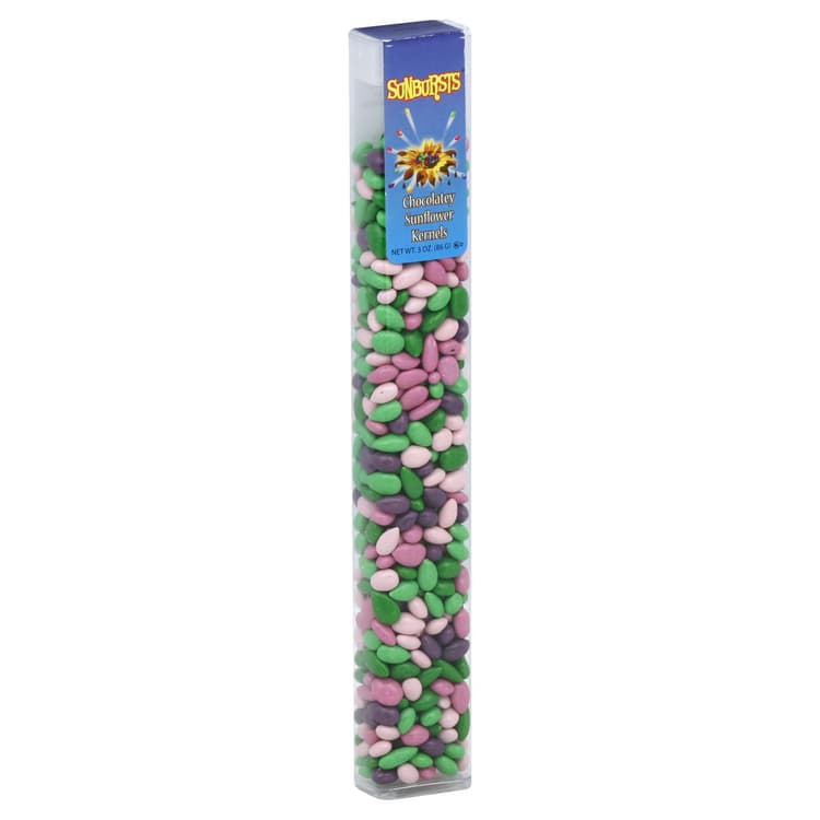 Kimmie Candy Sunbursts Sunflower Kernels, Candy Coated Chocolatey