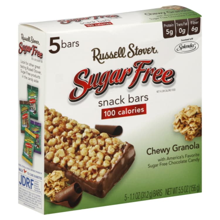 Russell Stover Sugar Free Snack Bars, Chewy Granola