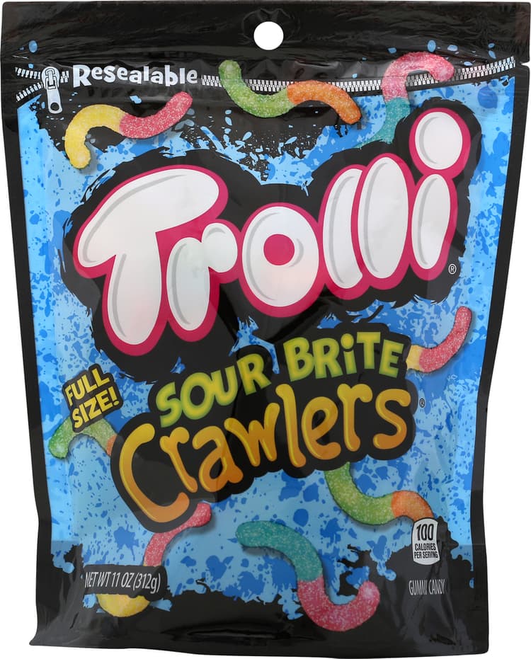 Trolli Gummi Candy, Crawlers, Sour Brite