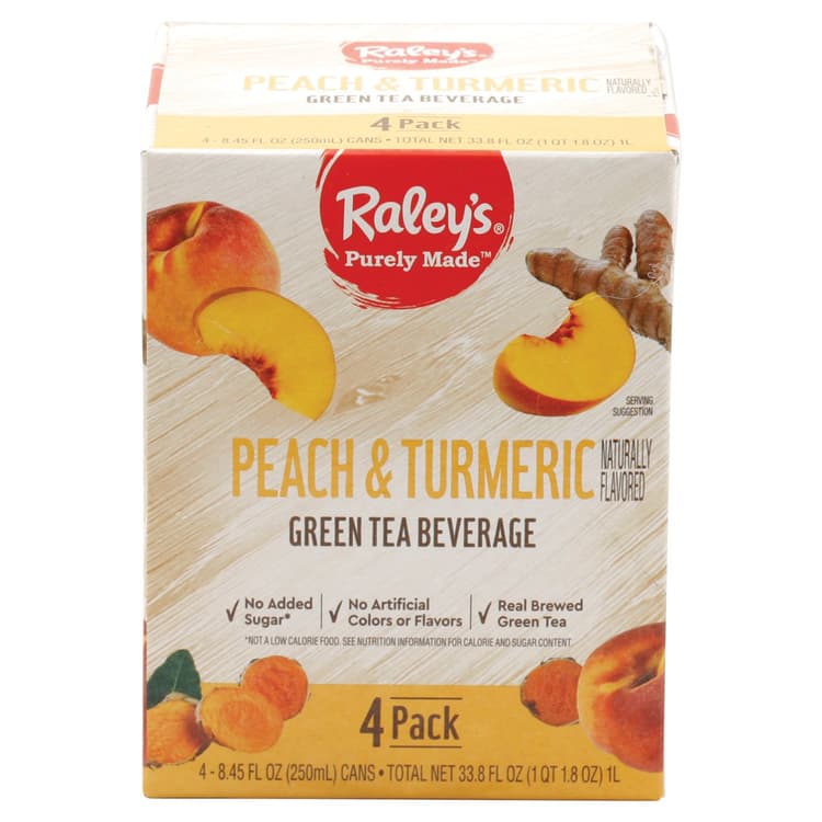 Raley'S Purely Made Peach & Turmeric Green Tea