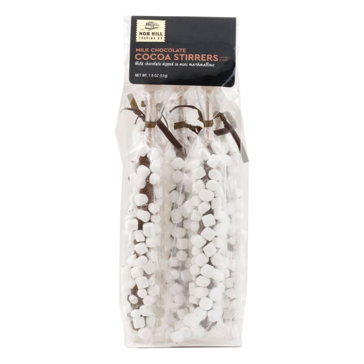 Nob Hill Trading Co. Milk Chocolate Dipped Marshmallow Stirrer
