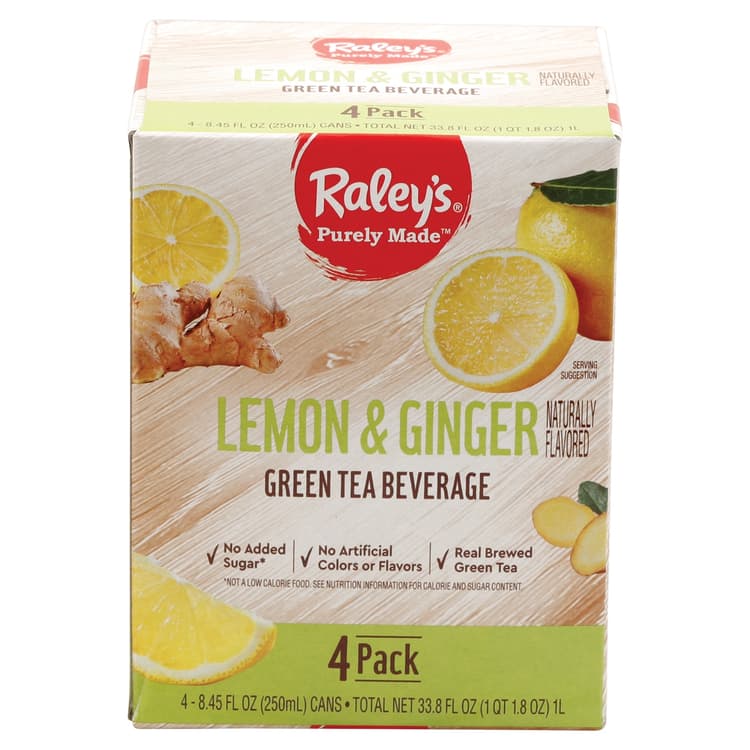 Raley'S Purely Made Lemon & Ginger Green Tea
