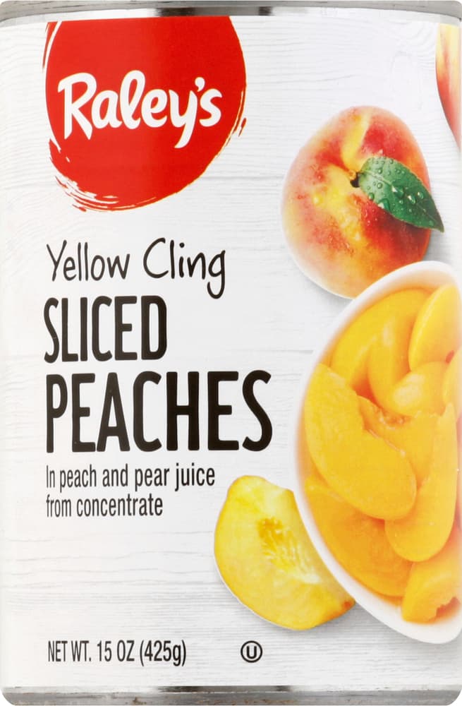 Raley'S Peaches, Yellow Cling, Sliced